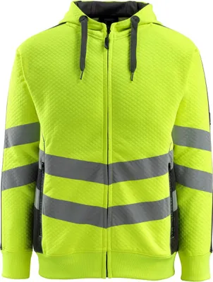 Produktbild von MASCOT 50138-932-1709-XL, Kapuzenpullover/-jacke, Uni, Schwarz, Gelb, XL, 112 cm, Baumwolle, Polyester
