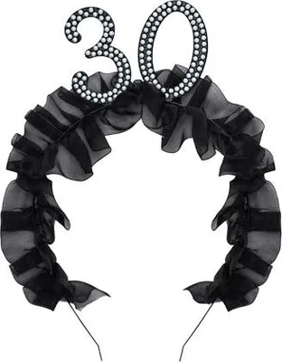 Produktbild von Birthday Queen 30 Haarreif mit Perlen