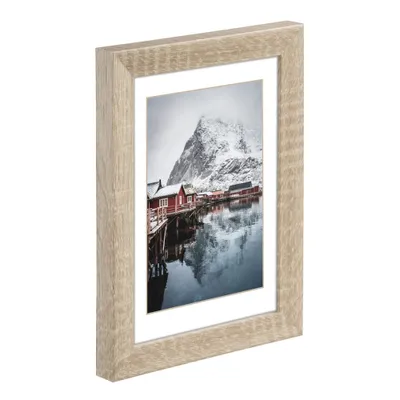 Produktbild von Hama Oslo, Einzelbilderrahmen, Glas, MDF-Platten, Eiche, Tisch, Wand, 7 x 10 cm, Nachdenklich