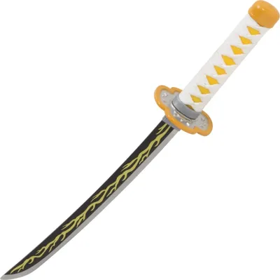 Produktbild von Mini Katana Demon Slayer Zenitsu mit Ständer