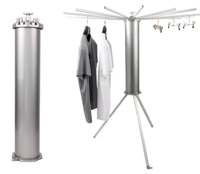 Produktbild von Klapptrockner - Platzsparend - Aluminium - Robust - Ausziehbare Stangen - Für Innen/Außen