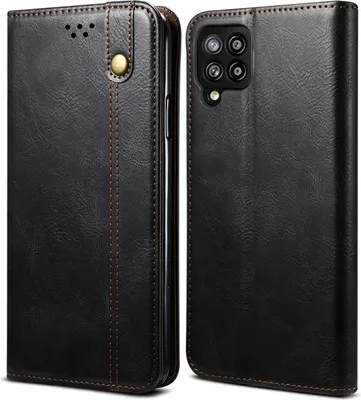 Image de Etui pour Samsung Galaxy A42 5G, étui en cuir avec fonction stand noir