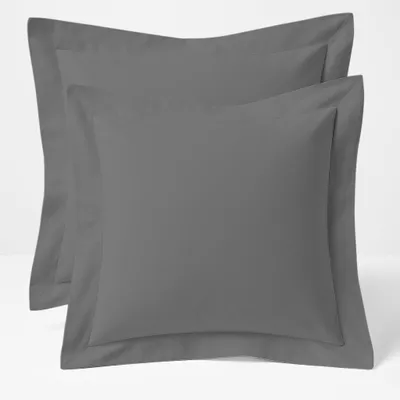 Productafbeelding van Export Kwaliteit 400 draad count 100% Egyptisch katoen decoratieve continentaal kussenslopen Pack van 2