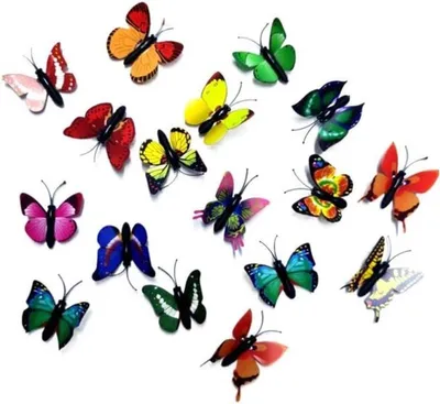 Push-Pins Set 50 Stück - Schmetterling Pushpins in verschiedenen Farben - Dekorative Stecknadeln für Fotowand und Korkboard