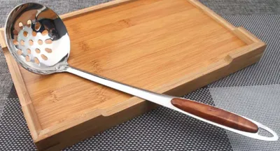 Produktbild von Schaumlöffel 28cm lang, Ø 7,7 cm Schaumkelle Suppenkelle
