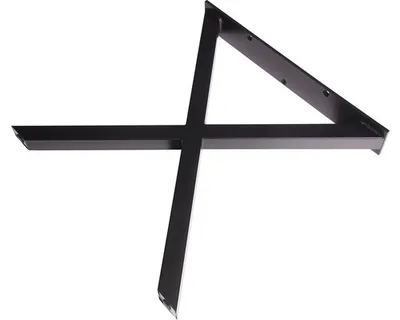 Produktbild von Dieda Tischbein X-Form schwarz Maße: 71,0 x 70,0 x 10,0 cm