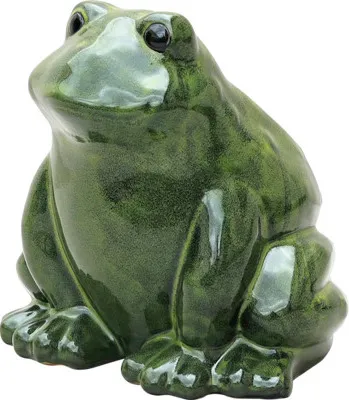 Obrázek produktu pro Figurka žába keramická Lafiora 17,5 cm zelená