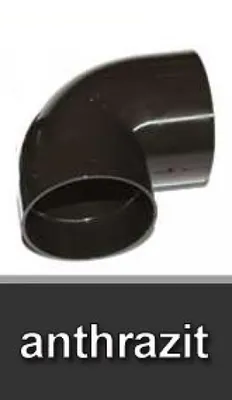 Produktbild von Dachrinnen Bogen 87° Ø60mm PVC anthrazit
