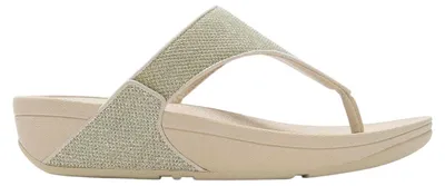 Immagine prodotto di FitFlop - Sandali da donna "Lulu Shimmerlux", materiale sintetico, modello a infradito, suola piatta, taglia 41 EU (Platino), codice prodotto GT48359
