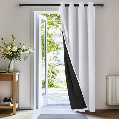 Immagine prodotto di Deconovo Tenda oscurante con anelli, ideale per l'inverno