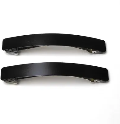Produktbild von Schwarze Haarspangen aus Metall, 8 cm, 2 Stück
