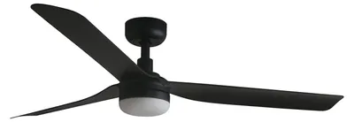 Image de Ventilateur de plafond à moteur DC avec éclairage LED et télécommande Punt 130 cm Noir