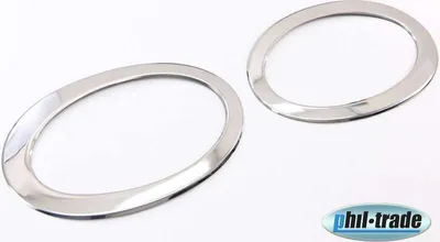 Zdjęcie produktu dla EDELSTAHL NEBELSCHEINWERFER RINGE do NISSAN QASHQAI J10 FACELIFT | 03.2010-2013