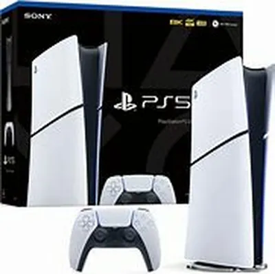 Produktbild von Sony Interactive Entertainment PlayStation 5 Slim Digital, PlayStation 5, Schwarz, Weiß, 16384 MB, GDDR6, 448 GB/s, AMD