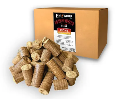 Productafbeelding van 30 kg Eiken Houtbriketten voor Langdurig Vuur
