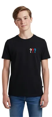 Produktbild von Spreadshirt Die Drei Fragezeichen Kids Logo Tasche Teenager Premium T-Shirt, 158/164 (12 Jahre), Schwarz