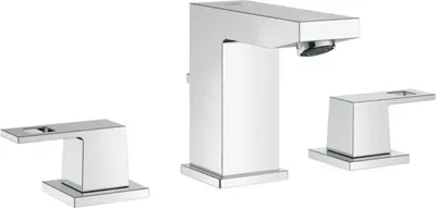 Zdjęcie produktu dla Bateria umywalkowa GROHE Eurocube z wylewką, 3-otworowa, chrom