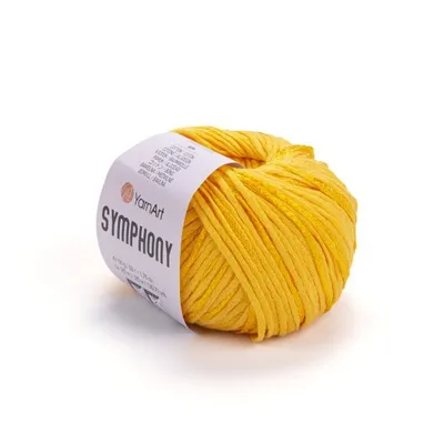 Produktbild von YarnArt Symphony 2103 Sonnenblume – Premium-Mischgarn mit Farbverlauf, weich & voluminös, ideal für Schals, Tücher und Pullover, 50g