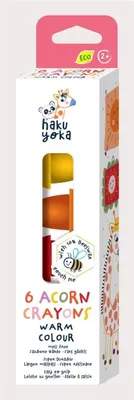 Zdjęcie produktu dla HAKUYOKA - Kredka woskowa żołądź żółto-czerwona