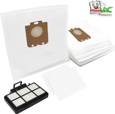 Produktbild von MisterVac 20 Stück Staubsaugerbeutel + Filter kompatibel mit Philips XD2152/22  2000 Series
