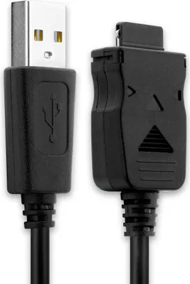 Produktbild von subtel USB Kabel 1m kompatibel mit Samsung SGH-T100, SGH-D500, SGH-D600, SGH-E700, SGH-A800 Smartphone, Handy Ladekabel Connector auf USB A 2.0 Datenkabel  schwarz