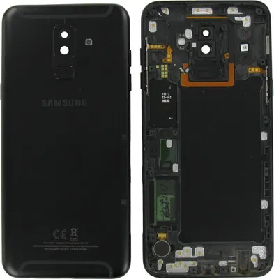Produktbild von Original Samsung Galaxy A6 Plus A605 Akkudeckel Backcover Hinten Black Akzeptabel