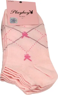 Produktbild von Playboy 12 Paar Sneaker Socken Damen Herren 35-38 Rosa Pink Bunt bei Bowatex