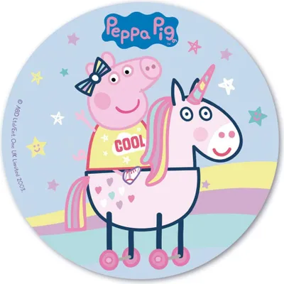 Obrázok produktu pre Oficiálna vrchná časť torty Peppa Wutz 20 cm farebná - jedna veľkosť pre všetkých