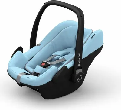 Produktbild von Maxi-Cosi Pebble Plus i-Size Babyschale, Gruppe 0+ Autositz für Babys, inkl. Sitzverkleinerer, 0-12 Monate (0-13 kg / 45-75cm), Sky