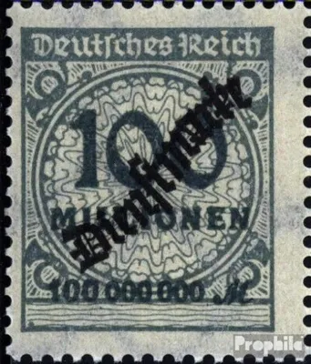 Produktbild von Briefmarken Deutsches Reich 1923 Mi D82HT Sprung im Korbdeckel postfrisch Dienstmarke