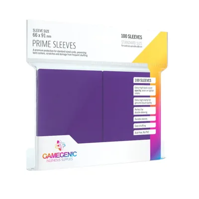 Zdjęcie produktu dla Gamegenic - Prime Sleeves Purple (100 rękawów)