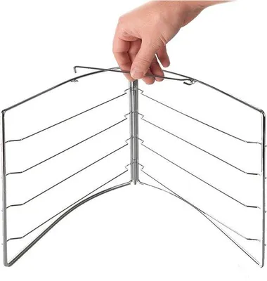 Produktbild von Backofenplatenaufsteller für 28 cm Pizzapfannen und Teller geeignet für den Backofen