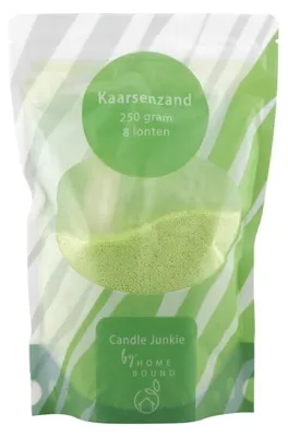 Imagen del producto de HomeBound, polvo para velas, 250 g, con 8 mechas, color verde