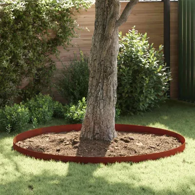 Immagine prodotto di vidaXL Bordatura per prato arrugginita 450 x 0,05 x 15 cm Acciaio resistente alle intemperie