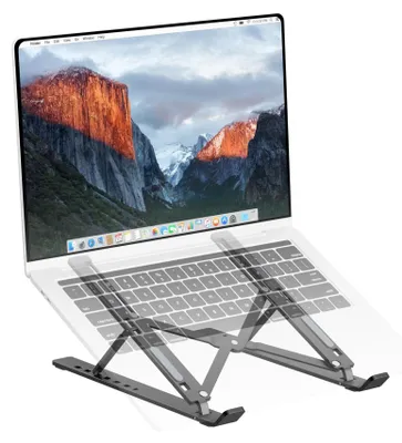 Produktbild von PureMounts Laptop Ständer Höhenverstellbarer, Faltbarer & Ergonomischer Notebook