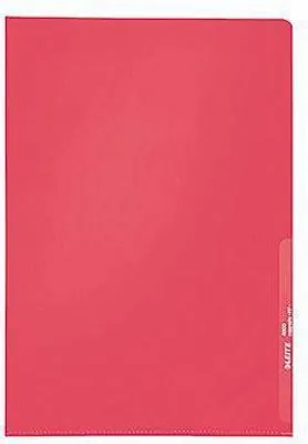 Produktbild von Leitz Sichthülle 40000025 A4 0,13mm PP rot 100 St./Pack.