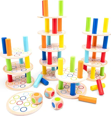 Immagine prodotto di New Classic Toys Gioco della torre in equilibrio