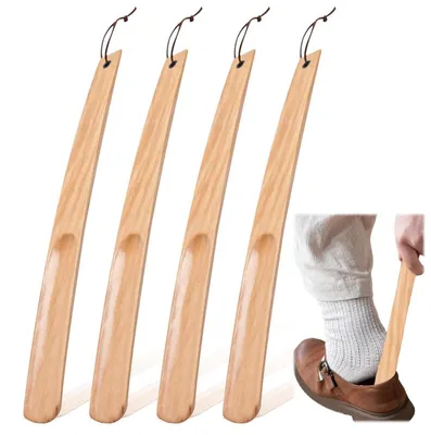 Zdjęcie produktu dla Szczypce do zakładania butów, drewniane, długość 38 cm, zestaw 4 sztuki