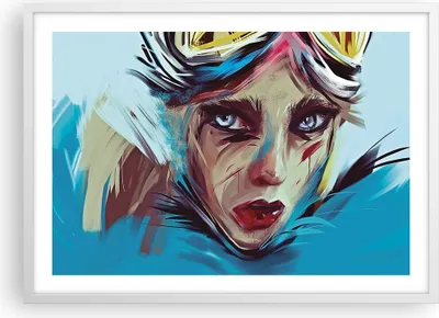 Produktbild von Gerahmtes Poster - Weißer Rahmen - Stück Modern Frau - 70x50 cm - Wand Bild - Wanddeko - Wandbilder - Kunstposter - Wandposter - Bilderrahmen - Bilder - Kunstdruck - Wanddekoration - P2WAA70x50-4650