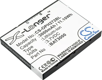 Produktbild von TECHTEK Akku Kompatibel mit [Opticon] H-27, H-27 1D, H-27 2D Ersetzt BAT3000, für T65114B00028