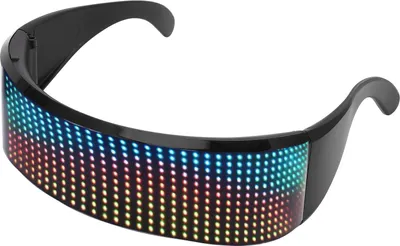 Image de Lunettes LED Bluetooth contrôlées par APP Lunettes lumineuses RVB personnalisables pour Cosplay Party Music Festival