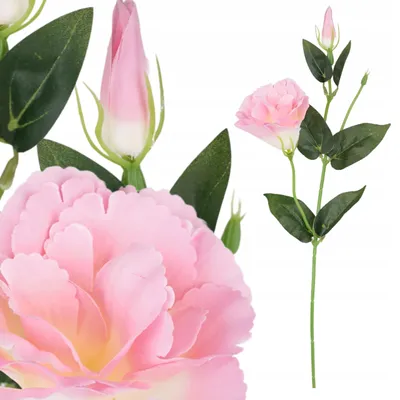 Obrázek produktu pro Topoblu Umělá květina Eustoma 52 cm krémově růžová