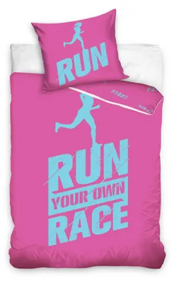 Image de Carbotex Ensemble de literie Coton RUN pour coureuse Rose