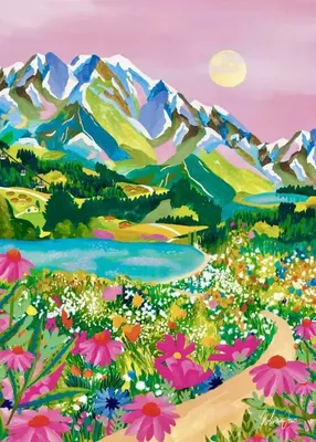 Obrázek produktu pro Pieces & Peace - Puzzle Východ slunce nad Alpami - 500 dílků