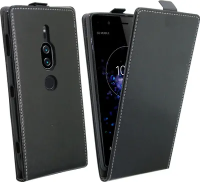 Zdjęcie produktu dla Sony Xperia XZ2 Premium Flip Case Składany pokrowiec na telefon komórkowy Czarny