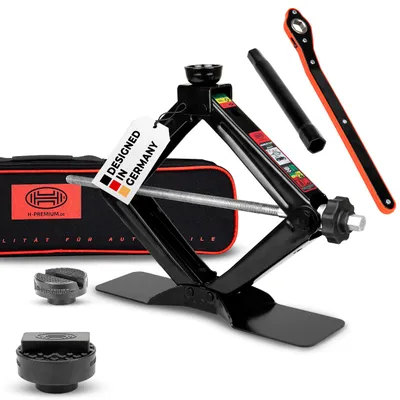 Obrázek produktu pro HEYNER® hydraulický zvedák se střapcem, nosnost 2 tuny, s gumovými podložkami, 125, 470 mm,  Rheinland
