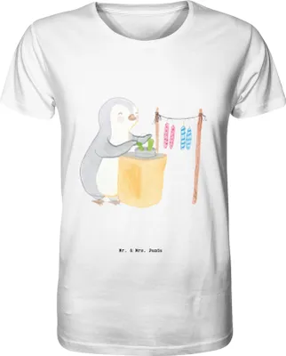 Produktbild von Mr. & Mrs. Panda Tshirt Pinguin Kerzenziehen Größe XL - Weiß - Geschenk, Herren-T-Shirt, T-Shirt, Herren, Kerzen Ziehen. DIY, Baumwolle, Deko Basteln, Shirt