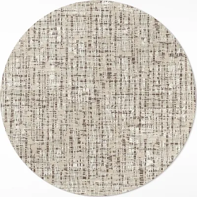 Produktbild von Stoffimitat im Boho-Stil– Vinylteppich – Indoor Teppich – Flur – Pflegeleicht – Runder Teppich – PVC Teppich – Outdoor Teppich – Pflegeleicht – fi 100cm