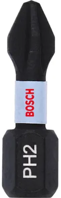 Obrázok produktu pre Úderové bitové nástroje PH2 2 ks 25 mm BOSCH IMPACT CONTROL