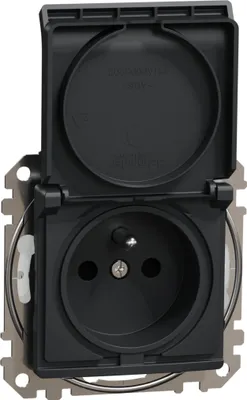 Obrázek produktu pro Zásuvka Schneider Electric SEDNA SDD214014 IP44 2P+PE 230V 16A antracit